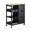SoBuy Καρότσι Κουζίνας 3 Συρτάρια Μαύρο 67x37x84.5cm 3