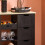 SoBuy Καρότσι Κουζίνας 3 Συρτάρια Μαύρο 67x37x84.5cm 4