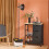 SoBuy Καρότσι Κουζίνας 3 Συρτάρια Μαύρο 67x37x84.5cm 12