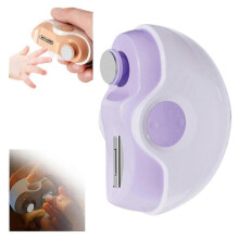 (Purple) 2in1 Electric Polishing Automatic Nail Clippers 2024 New All Age Electric Nail A