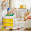 SoBuy Tavolo Bambini con 2 Sgabelli e Blocchi 14
