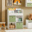 SoBuy Kids Bookcase Storage Shelf White 16