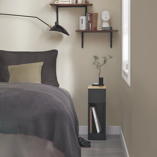 SoBuy Nachttisch Set 2-tlg, schmal mit Schublade 1