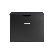 SoBuy Πάγκος Παπουτσιών Μαύρος 60x30x50 cm