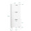 SoBuy Έπιπλο Παπουτσιών Λευκό 50x19x129εκ 3