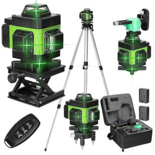 Multifunctional 4d 16 Lines Laser Level 3 Self-leveling Machine with 1.5m 3-heights Adjustable Allo Edition A