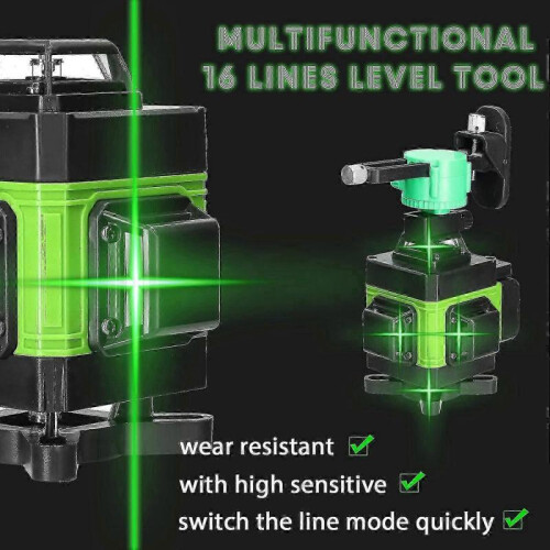 Multifunctional 4d 16 Lines Laser Level 3 Self-leveling Machine with 1.5m 3-heights Adjustable Allo Edition A 2