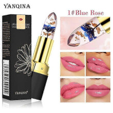 Moisturizer Lip Gloss Transparent Jelly Flower Lipstick Temperature Color Change Waterproof
