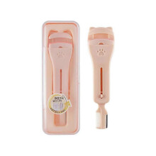 (pink) Lovely Cat Paw Pattern Eyelashes Curler 3 In 1 Multi-functional Portable Eyebrow Comb High Quality Women Eye Makeup Props