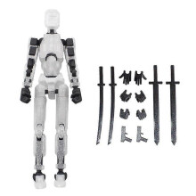 (Black Transparent) T13 Action Figure, Titan 13 Action Figure, Robot Action Figure,3d Printed Action