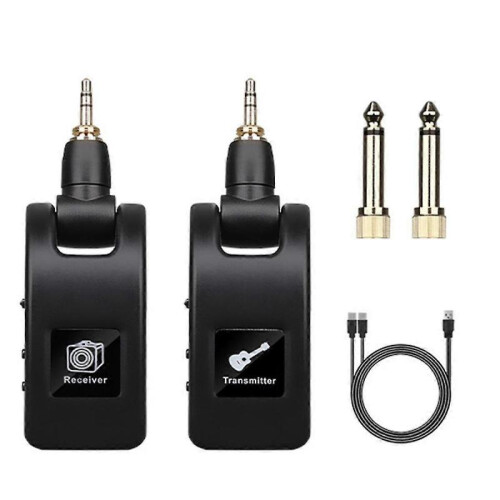 Guitar Wireless System Audio Transmitter Receiver Usb Rechargeable Wireless System for Electric Guitar Bass 2