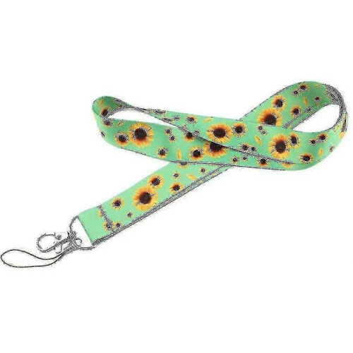 4 Pack Sunflower Lanyard Compatible with Mobile Id Badge Holder Keychain 2