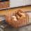 SoBuy Νησί Κουζίνας KNL05-W Λευκό 120x56x90cm με 2 Καλαθιά 9