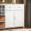 SoBuy Νησί Κουζίνας KNL05-W Λευκό 120x56x90cm με 2 Καλαθιά 6