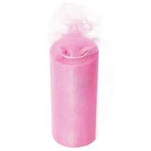 (Light pink) 22m Elastic Tulle Mesh Table Skirt Tablecloth Diy Craft Wedding Party Decor