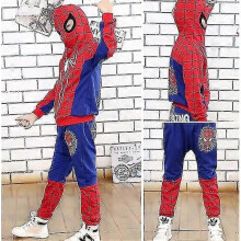 (8-9 Years)Kids Boy Spiderman Hoodie Outfits Fancy Set Sweatshirt + Pants Tracksuit