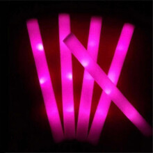 (60pcs Pink) 60pcs Stick Glow Sticks Rgb Led Glow Foam Stick Glow Sticks Dark Light For Party-yvan