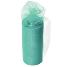 (Light green) 22m Elastic Tulle Mesh Table Skirt Tablecloth Diy Craft Wedding Party Decor