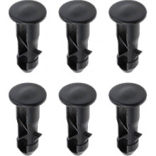 3 Pairs Hinge Bolts Hinge Pins for Trash Can Lid Bins To Fit 240/120/100/60l Outdoor Dustbins, 65mm X 18mm, Black Plastic
