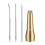 Leather Sewing Awl Needle with Handle 3 Needles Sewing Awl Hand Stitcher 4