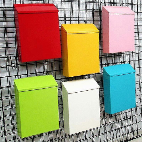(1PC-RED) Wall Mount Mailbox Rust- Proof Letter Box Decorative Post Box Farmhouse Mailbox Wall Locking Mailbox April 4.17