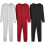 (L, White) Men's One Piece Long Johns Night Pajama 1