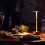 (silver) Cordless Table Lamp Dimmable Waterproof Metal Usb Rechargeable Table Lamps -1pcs 5