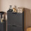 SoBuy Ντουλάπι Παπουτσιών Μαύρο 50x19x129 εκ. 6
