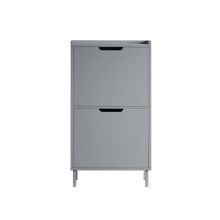 Dulap pantofi SoBuy, îngust, gri, 50x90x19 cm