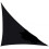 (3x3x4.3m, Black) Right Angled Outdoor Sun Shade - XC 1