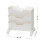 Movable Bookshelf White 3 Layers Large Capacity 9