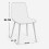 Rustic Effect Dining Table Set with 4 Black Velvet Chairs 2