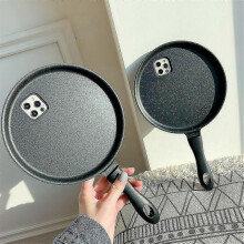 (iPhone 15 Plus) Funny 3d Frying Pan Case For Iphone 15 Pro Max/15 Pro/15 Plus/15 Frying Pan Creative Phone Case