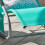SoBuy Sedia a Dondolo da Giardino Blu Pavone 12