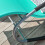SoBuy Sedia a Dondolo da Giardino Blu Pavone 11