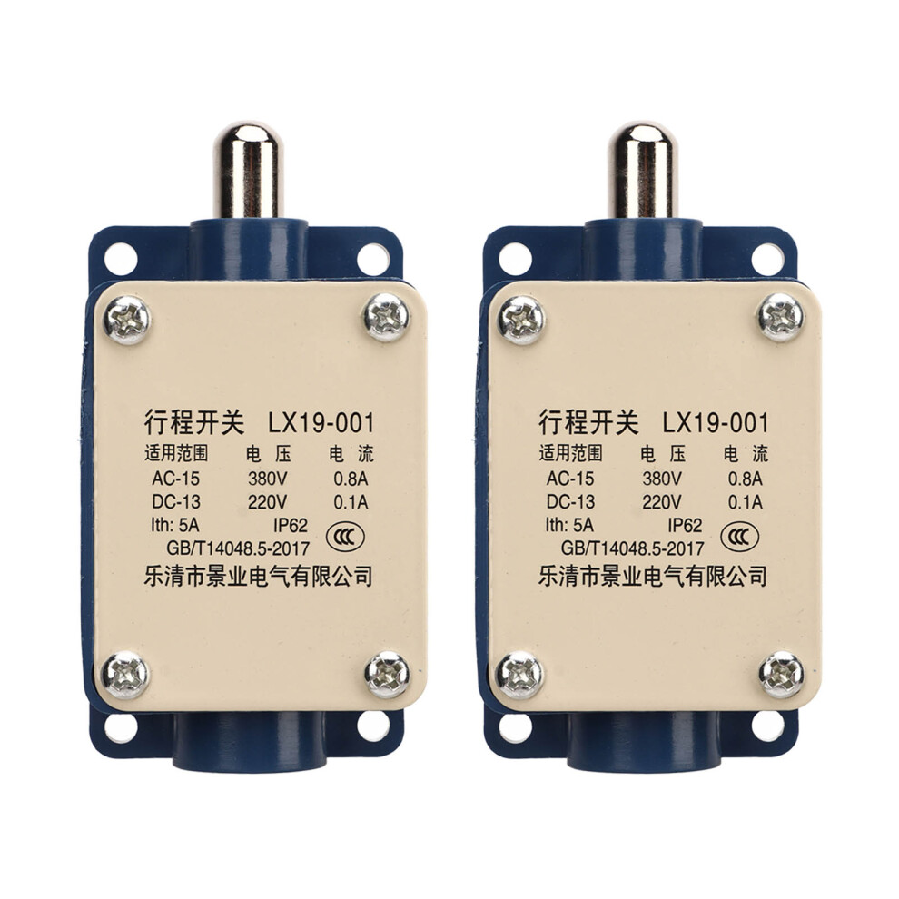 2Pcs Travel Switch Lx19 001 Ac380v Dc 220V 5A 9121376954764