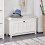 SoBuy FSR161-W Παγκος Εισοδου Λευκος 80x29x50cm 8