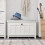 SoBuy FSR161-W Παγκος Εισοδου Λευκος 80x29x50cm 9