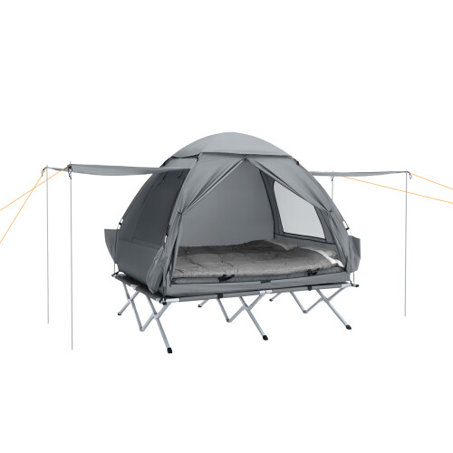 Cort de camping SoBuy, 3 în 1, rezistent la plo...