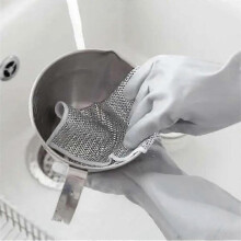 (5pcs) Multifunctional Non-scratch Wire Dishcloth Wire Dishcloth Multipurpose Wire Dishwashing Rags Cleaning Cloth Magic Dish Towel