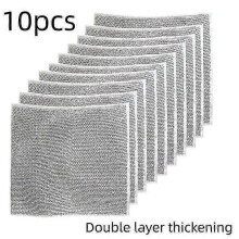 (10pcs) Multifunctional Non-scratch Wire Dishcloth Wire Dishcloth Multipurpose Wire Dishwashing Rags Cleaning Cloth Magic Dish Towel