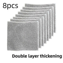 (8pcs) Multifunctional Non-scratch Wire Dishcloth Wire Dishcloth Multipurpose Wire Dishwashing Rags Cleaning Cloth Magic Dish Towel