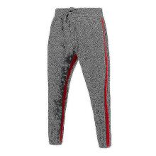 (M, Gray) Men Drawstring Sport Pants Joggers Trousers Running Workout Athletic Pants Side Stripe Lounge Sweatpant