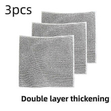 (3pcs) Multifunctional Non-scratch Wire Dishcloth Wire Dishcloth Multipurpose Wire Dishwashing Rags Cleaning Cloth Magic Dish Towel