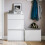 Dulap pantofi SoBuy alb 61x26x100 cm 9