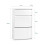 Dulap pantofi SoBuy alb 61x26x100 cm 3