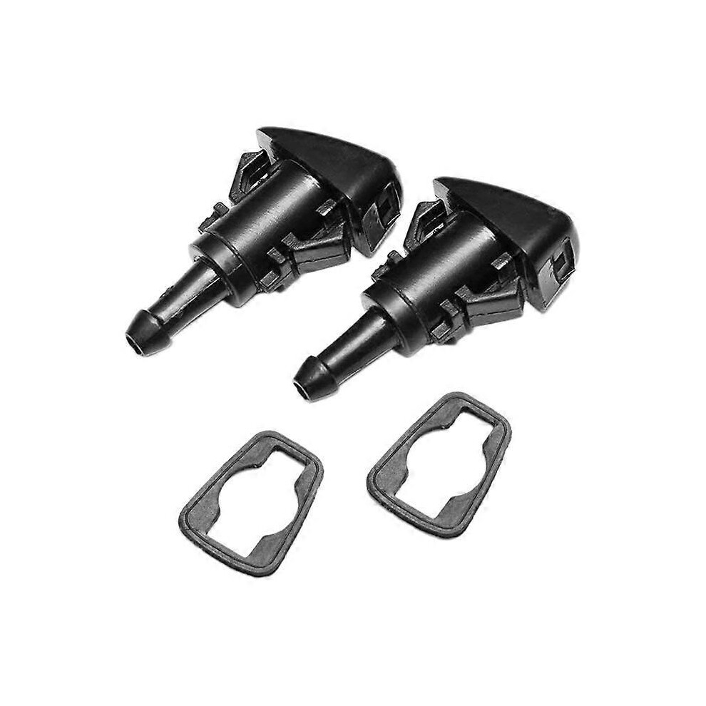 Front Windshield Washer Nozzles Wiper Spray Kit Compatible Chrysler, Dodge, Ram, Jeep- Replaces Part Number#: 4805742Ab, 5116079Aa 9152359418683