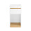 SoBuy White & Natural Bedside Table 55cm 1