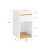 SoBuy White & Natural Bedside Table 55cm 3