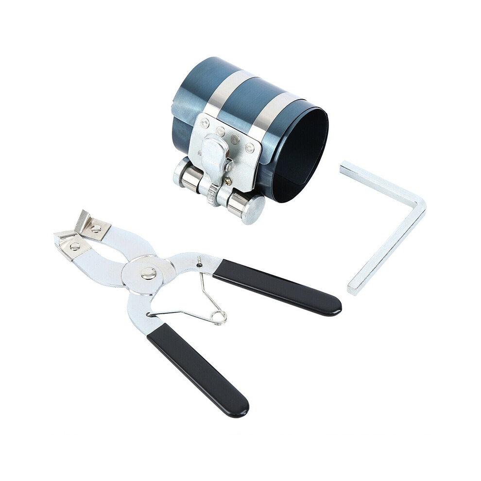 Piston Ring Plastic Compressor With Rubber Handle Socket Wrench Adjustable Car Installer With Piston Ring Pliers Auto Steel Ratchet 6935158944774